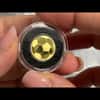 1/2 gram Gold Football (Soccer) Coin Palau .9999 Fine