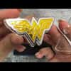 2022 Cook Islands 1 oz DC Comics Wonder Woman Emblem Shaped Silver Coin