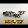 Dia de los Muertos Gun Shaped&nbsp;Silver .999 Fine Antiqued Finish