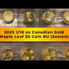 2025 1/10 oz Canadian Gold Maple Leaf $5 Coin BU (Sealed)