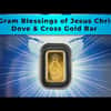 1 Gram Blessings of Jesus Christ Dove & Cross Gold Bar