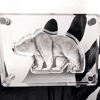 2021 Chad 1 oz Silver Bear Shaped Antiqued High Relief Coin