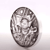 2022 Silver Doge On The Moon Antiqued High Relief Coin