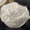 2021 Solomon Islands 2 x 1 oz Bull vs Bear Interlocking Silver 2-Coin Set