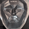 2022 South Korea 2 oz Silver Persona Mask Stacker Dark Antique