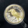 2 oz Proof Silver Australian Kookaburra High Relief Gilded Coin