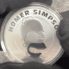 2022 1 oz Homer Simpson Silver Coin