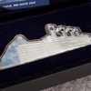 2022 5 oz Silver Titanic Shaped Coin Solomon Islands
