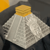 2022 5 oz Silver Mayan Pyramid 3D Shaped Coin