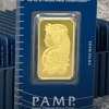 Vintage Assay 1 oz Gold Bar PAMP Suisse Lady Fortuna