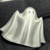 2022 Palau 1 oz Silver Charm Ghost Shaped Silver Coin