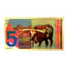 2025 5 Centigram Texas Longhorn Redback 24K Gold Foil Aurum Note