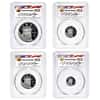 1999 W 1.85 oz Proof Platinum American Eagle 4-Coin Set PCGS PF 69 (Michael Reagan Sign)
