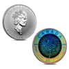 2003 1.9 oz Hologram Canadian Silver Maple Leaf 5-Coin Set (w/Box & COA)