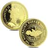 1986 1.85 oz Australian Nugget Proof Gold 4-Coin Set (w/Box & COA)