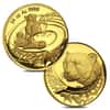 2002 1.85 oz Proof Gold South Africa Natura Cheetah 4-Coin Set .9999 Fine (w/Box & COA, Silver Cheetah)