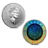 2003 1.9 oz Hologram Canadian Silver Maple Leaf 5-Coin Set (w/Box & COA)