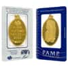 1/2 oz Gold PAMP Suisse Lady Fortuna Oval Pendant .9999 Fine (In Assay)