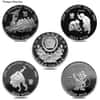 1/2 oz South Korea 5,000 Won 1988 Seoul Olympics Proof Silver Coin (Random Design)