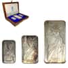 1986 16 oz Engelhard MTB Liberty Trade Silver 3-Bar Set .999+ Fine (w/Box & COA)