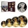 1995 W Proof Gold / Silver American Eagle 10th Ann. 5-Coin Set (w/Box & COA)