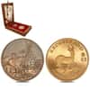 2003 South Africa 1 oz Proof Gold Krugerrand Cullinan Centenary 2-Coin Set (w/Box & COA)