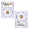 2007-W 1.85 oz Burnished Gold American Eagle 4-Coin Set PCGS SP 70 (Michael Reagan)