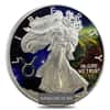1 oz Silver American Eagle $1 Colorized Coin (Random Year)