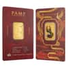10 Gram PAMP Suisse Good Luck Phoenix Colorized Gold Bar .9999 Fine (in Assay)