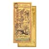 10 Wyoming Goldback 1/100 oz 24K Gold Foil Aurum Note