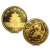 1985 1.9 oz Chinese Gold Panda 5-Coin Set BU (Sealed)