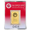 10 Gram Perth Mint Oriana Design Gold Bar .9999 Fine (in Assay)