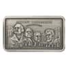 10 oz Mount Rushmore 250th Anniversary Antiqued Silver Bar .999 Fine
