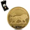 1996 Gambia 1 oz Endangered Wildlife Lion Proof Gold Coin