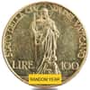 1929-1935 Vatican City Pope Pius XI 100 Lire Gold Coin AU (Random Year)