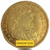 1791-1808 Colombia 8 Escudos Charles IV Gold Coin Avg Circ (Random Year)