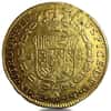 1808-1811 Peru 8 Escudos Ferdinand VII Uniformed Bust Gold Coin Ex-Jewelry (Random Year)