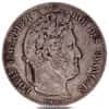 1832 - 1848 France 5 Francs Louis Philippe I Silver Coin Avg Circ ASW .7234 oz