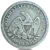 1838-1891 Seated Liberty Silver Quarter Dollar Fine-Very Fine (Random Year)
