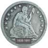 1838-1891 Seated Liberty Silver Quarter Dollar Fine-Very Fine (Random Year)