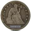 1839 - 1891 Seated Liberty Half Dollar Silver Coin Good (Random Year)