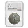 1843 Silver Seated Liberty Dollar Coin NGC VF 30