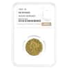 1849 $5 Liberty Head Half Eagle Gold Coin NGC AU Details