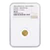 1853 California Gold Token Indian Head Round NGC MS 65 Wreath # 4a
