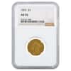 1855 $3 Indian Princess Head Gold Coin NGC AU 55