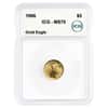 1986 1/10 oz $5 Gold American Eagle ICG MS 70