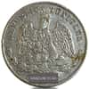 1871-1892 Mexico Second Republic 1 Peso Silver Coin Avg Circ (Random Year)