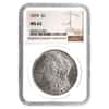 1879 Silver Morgan Dollar NGC MS 62
