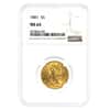 1881/881 $5 Liberty Head Half Eagle Gold Coin NGC MS 63 FS-304