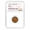 1887 AT Russia 5 Roubles Gold Coin NGC MS 61